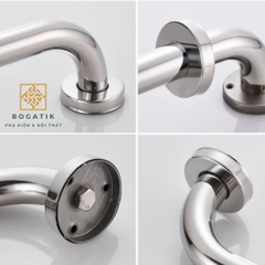Tay vịn nhà tắm tay vịn nhà vệ sinh màu bạc chất liệu INOX thép không gỉ chất lượng cao và an toàn