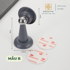 Chặn cửa thông minh hút nam châm INOX 3 màu chống va đập giữ cửa không cần khoan vít tặng kèm miếng dán 3M