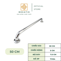 Tay vịn nhà tắm tay vịn nhà vệ sinh màu bạc chất liệu INOX thép không gỉ chất lượng cao và an toàn
