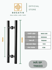 Tay nắm cửa tay nắm cửa kính cường lực chất liệu INOX mạ VÀNG, ĐEN, inox dày, loại tốt