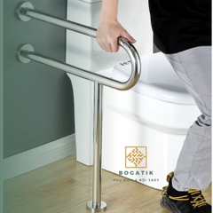 THANH TAY VỊN NHÀ TẮM AN TOÀN CHO NGƯỜI GIÀ, TAY VỊN ĐỨNG INOX 201+ 304 DÀY 1 LY, BH 24 THÁNG