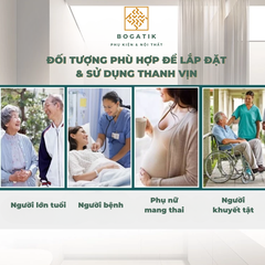 THANH TAY VỊN NHÀ TẮM AN TOÀN CHO NGƯỜI GIÀ, TAY VỊN ĐỨNG INOX 201+ 304 DÀY 1 LY, BH 24 THÁNG