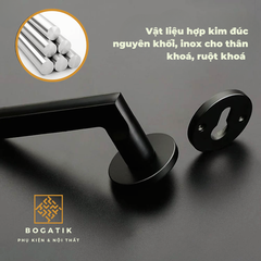 Khoá cửa phân thể thông phòng loại phổ thông dùng cho công trình, phòng ngủ