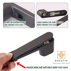 Khóa cửa tay gạt khóa cửa gỗ GRAYSON hợp kim nhôm phong cách tối giản hiện đại