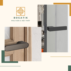 Khóa cửa tay gạt khóa cửa gỗ GRAYSON hợp kim nhôm phong cách tối giản hiện đại
