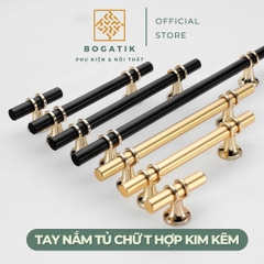 Tay nắm cửa tủ ngăn kéo, tay nắm tủ bếp chữ T hợp kim kẽm ĐẢM BẢO chất lượng tốt nhất
