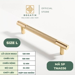 Tay nắm cửa tủ ngăn kéo tay nắm tủ bếp chữ T hợp kim nhôm màu đen vàng, vàng kim, vàng xám hiện đại mã TN03
