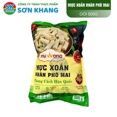 Chả Mực Xoắn Ống Nhân Phô Mai Muwono 500g (S2-50)