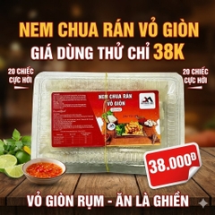 Nem Chua Rán Vỏ Giòn Genz Đức Minh 300g (20 Chiếc)