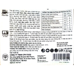 Đùi Gà Chiên Giòn CP Túi 1,6kg (10 chiếc)