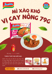 Thùng 40 Gói Mì trộn Indomie Vị Cay Nồng 79g
