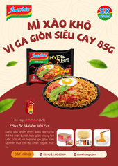 Thùng 40 Gói Mì Trộn Indomie Vị Gà Giòn Siêu Cay 85g