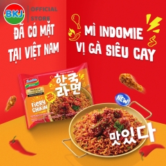 Thùng 40 Gói Mì Trộn Indomie Vị Gà Siêu Cay Hàn Quốc 94g