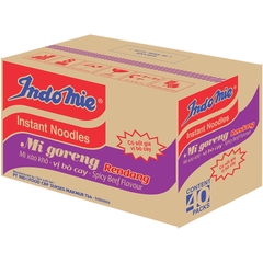 Thùng 40 gói Mì trộn Indomie Bò Cay 91g