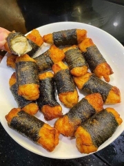 Gà Cuộn Rong Biển Kitkool Túi 1kg (Kèm Sốt Chua Cay)