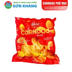 Corndog Xúc Xích Phô Mai Kéo Sợi Kachifood 1kg (10 Chiếc)