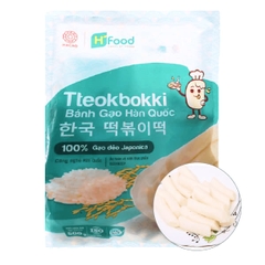 Bánh Gạo Hàn Quốc Tteokbokki Hfood – Gói 500g (100% Gạo Dẻo Japonica)