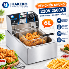 Bếp Chiên Ngập Dầu Tách Nước TAKEKO 6L – Tiết Kiệm Dầu, Chiên Giòn Đều