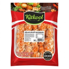 Viên Hải Sản Xốt Mayonnaise Xù Cam Kitkool Premium – Gói 500g (35 Viên)