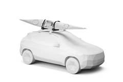 Giá chở kayak gấp kiểu chữ J Thule Hull-a-Port Aero