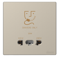 Bộ ổ cắm dao cạo râu simon S6 màu sâm panh 58E651-46