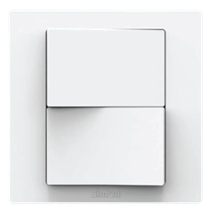 Công tắc đôi 2 chiều màu trắng Simon S5 S5122 lắp đế vuông