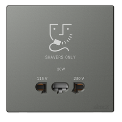 Bộ ổ cắm dao cạo râu simon S6 màu Xám 58E651-61 (grey)