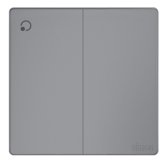 Công tắc đôi 1 chiều 16A Simon K3 571021-61 Màu ghi xám lắp chuẩn đế vuông