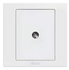 Module Bộ ổ cắm tivi đơn màu trắng S5 S5840 Lắp đế vuông