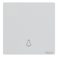 Công tắc chuông cửa Simon K3 576301 Màu trắng lắp chuẩn đế vuông