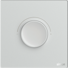 Module Chiết áp đèn LED màu bạc mặt kính cường lực Simon M7 66E102G-4E