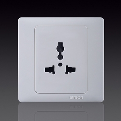 50S- Bộ Ổ cắm đa tiêu chuẩn Simon 51089 Màu trắng