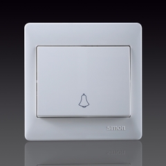 50S- Bộ công tắc nút nhấn chuông Simon 56301B Màu trắng