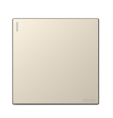 Công tắc đơn 1 chiều màu Sâm panh lắp chuẩn đế vuông simon Series S6 581011-46