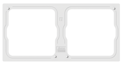 Module Khung đôi màu Bạc Simon M7  660820-6R đế vuông