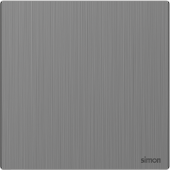 M7 Metal- Bộ nút che trơn (Brushed Grey) Simon 661000M-2B