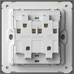 M7 Metal- Bộ công tắc bốn 2 chiều (Frosted Sliver) Simon 661042M-2A
