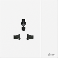 Module Ổ cắm kèm công đơn 1 chiều Simon M7 661089 Màu Trắng