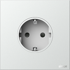 Module Ổ cắm Schuko chuẩn F màu Bạc Simon M7 661687-6R đế vuông