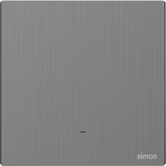 M7 Metal- Bộ công tắc 20A 2 cực 2 chiều có đèn LED (Brushed Grey) Simon 662024M-2B