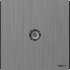M7 Metal- Bộ ổ cắm TV (Brushed Grey) Simon 665111M-2B