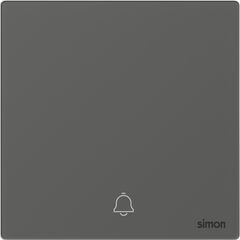 Bộ nút nhấn chuông cửa màu xám mặt kính Simon M7 666301G-4D lắp đế vuông