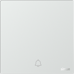Bộ nút nhấn chuông cửa màu bạc mặt kính Simon M7 666301G-4E lắp đế vuông
