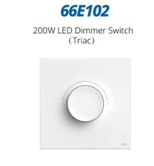 Module Chiết áp đèn LED màu Trắng Simon M7 66E102 đế vuông (Triac)