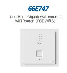 Module ổ cắm tường phát WIFI POE wifi 6 màu Trắng Simon M7 66E747