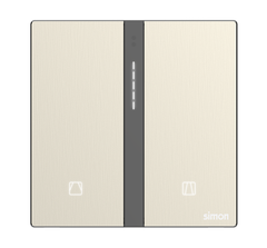 Module công tắc điều khiển rèm cửa đơn Simon M7 Smart  (Metal Gold) 66E8013-2C màu vàng