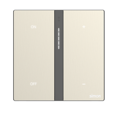 Module công tắc dimer đơn kết hợp 2 công tắc bối cảnh Simon M7 Smart 66E8017MTY-2C