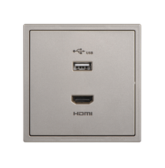 Module ổ cắm USB và HDMI Simon I7 700494-46 màu Sâm panh