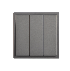 Module Nút nhấn nhả ba màu Xám simon I7 701031F-61 lắp mặt đế vuông