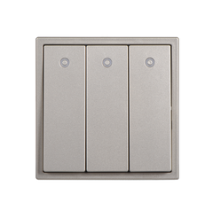 Công tắc ba 2 chiều có đèn LED Simon I7 701034-46 màu sâm panh đế vuông